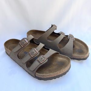 Mocha Three Strap Birkenstocks